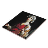 Saint Cecilia (St. Cecilia), Guido Reni Tegeltje (Zijkant)