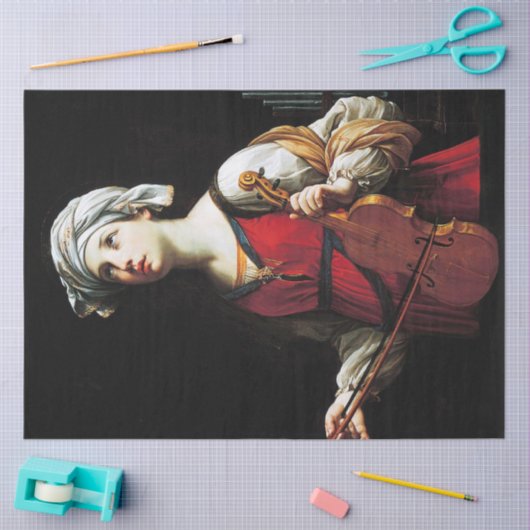 Saint Cecilia (St. Cecilia), Guido Reni Tissuepapier (Craft)