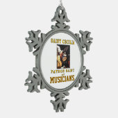 SAINT CECILIA TIN SNEEUWVLOK ORNAMENT (Links)
