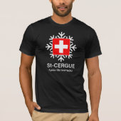Saint-Cergue Swiss Apres-Ski Instructor T-Shirt (Voorkant)