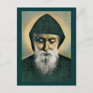 Saint Charbel Portrait Briefkaart