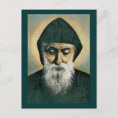 Saint Charbel Portrait Briefkaart (Voorkant)