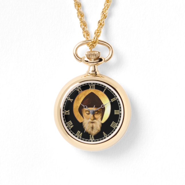 Saint Charbel (Sharbel) Makhlouf Maroniet Rite Horloge (Voorkant)