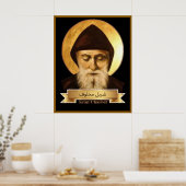 Saint Charbel (Sharbel) Makhlouf Maronite Poster (Keuken)