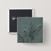 Saint Christopher, 1510 Vierkante Button 5,1 Cm (Voorkant /achterkant)