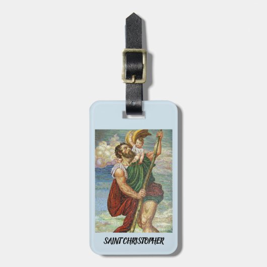Saint Christopher Bagagelabel (Voorkant verticaal)