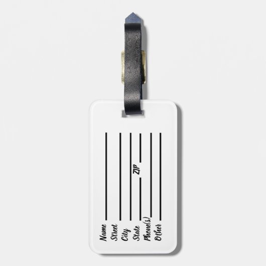 Saint Christopher Bagagelabel (Achterkant verticaal)