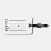 Saint Christopher Bagagelabel (Achterkant horizontaal)