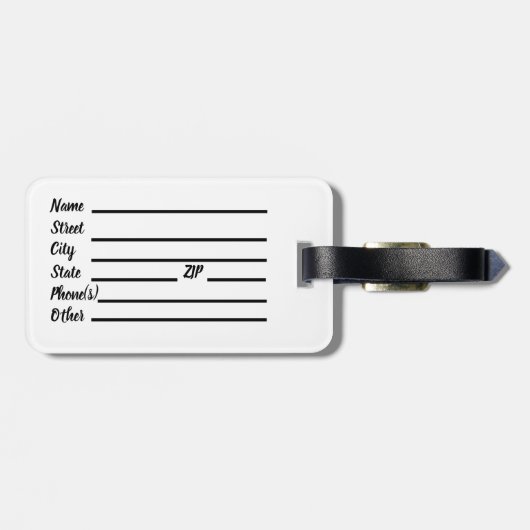 Saint Christopher Bagagelabel (Achterkant horizontaal)