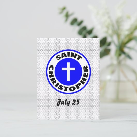 Saint Christopher Briefkaart (Staand voorkant)