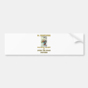 SAINT CHRISTOPHER BUMPERSTICKER