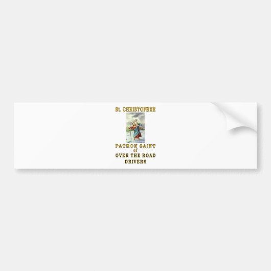 SAINT CHRISTOPHER BUMPERSTICKER (Voorkant)