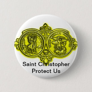 Saint Christopher Button