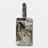 Saint Christopher Christus Travel Prayer Engraving Bagagelabel (Achterkant verticaal)