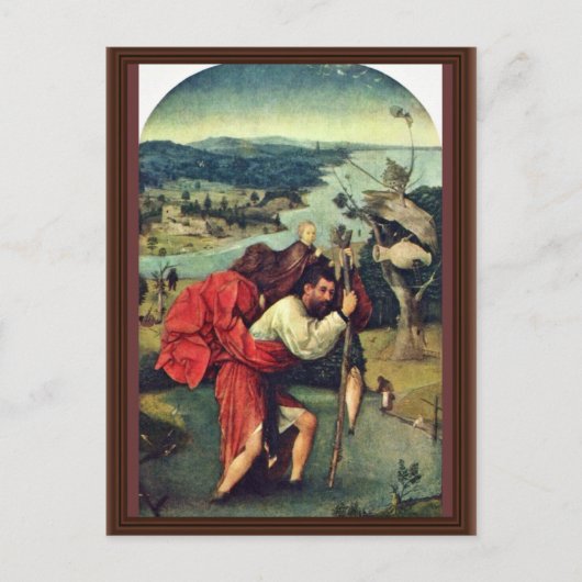 Saint Christopher. Door Hieronymus Bosch (Beste Qu Briefkaart (Voorkant)
