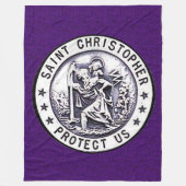 SAINT CHRISTOPHER Fleece Blanket (Voorkant)