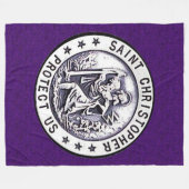 SAINT CHRISTOPHER Fleece Blanket Deken (Voorkant (Horizontaal))