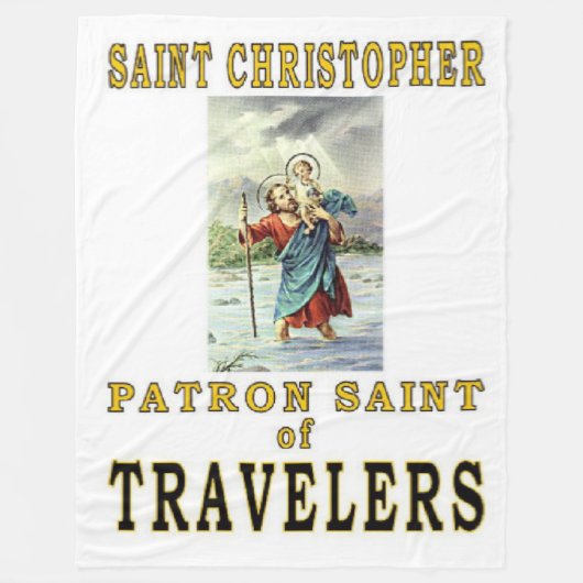 SAINT CHRISTOPHER FLEECE DEKEN (Voorkant)