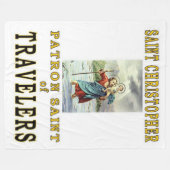 SAINT CHRISTOPHER FLEECE DEKEN (Voorkant (Horizontaal))