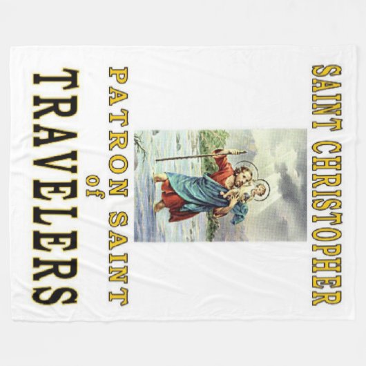 SAINT CHRISTOPHER FLEECE DEKEN (Voorkant (Horizontaal))