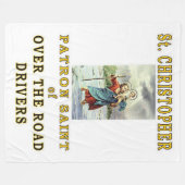SAINT CHRISTOPHER FLEECE DEKEN (Voorkant (Horizontaal))