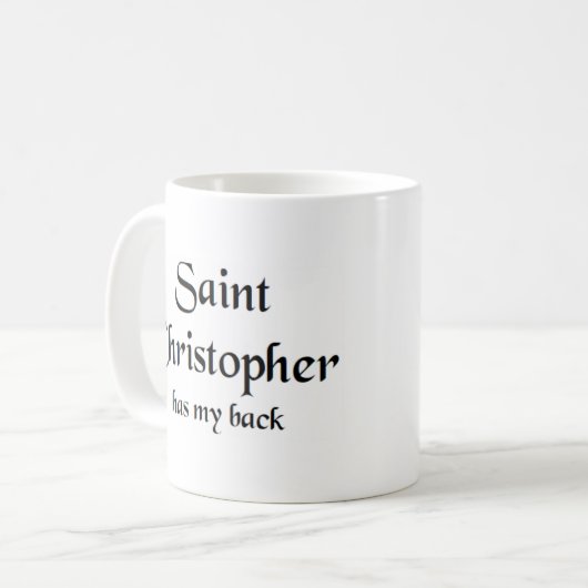 saint christopher koffie - mok (Voorkant links)