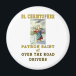 SAINT CHRISTOPHER MAGNEET<br><div class="desc">ZE HOUDEN ONZE CONTRY IN WERKING.</div>