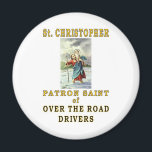 SAINT CHRISTOPHER MAGNEET<br><div class="desc">ZE HOUDEN ONZE CONTRY IN WERKING.</div>