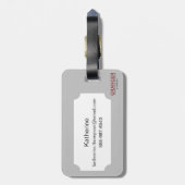 Saint Christopher Medal Bagagelabel (Achterkant verticaal)