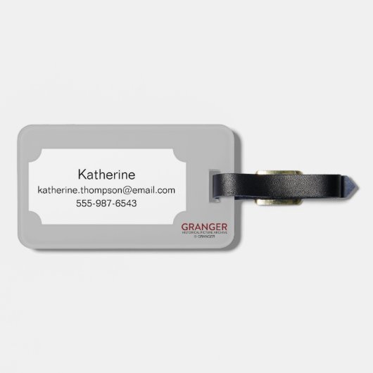 Saint Christopher Medal Bagagelabel (Achterkant horizontaal)