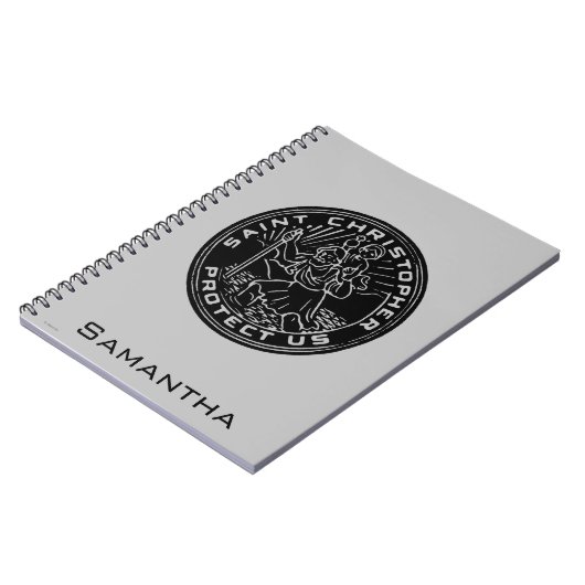 Saint Christopher Medal Notitieboek (Linkerzijde)
