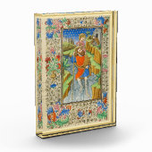 Saint Christopher Middeleeuwse verlichting Fotoblokken (Links)