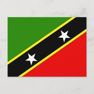 Saint Christopher Nevis Flag Briefkaart