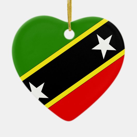 Saint Christopher Nevis Keramisch Ornament (Voorkant)