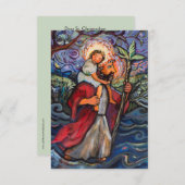 Saint Christopher Prayer Kaart (Voorkant / Achterkant)
