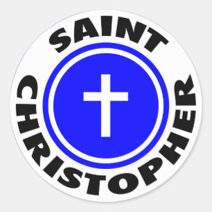 Saint Christopher Ronde Sticker
