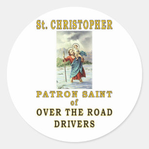 SAINT CHRISTOPHER RONDE STICKER