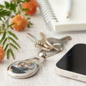 Saint Christopher Sleutelhanger (Zijkant)