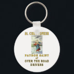 SAINT CHRISTOPHER SLEUTELHANGER<br><div class="desc">ZE HOUDEN ONZE CONTRY IN WERKING.</div>