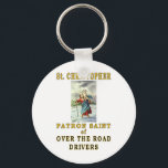 SAINT CHRISTOPHER SLEUTELHANGER<br><div class="desc">ZE HOUDEN ONZE CONTRY IN WERKING.</div>