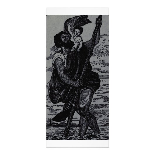 Saint Christopher van Titiaan Reclamekaart (Voorkant)