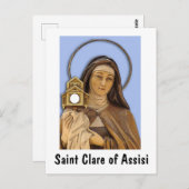 Saint Clare Assisi Briefkaart (Voorkant / Achterkant)