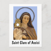 Saint Clare Assisi Briefkaart (Voorkant)
