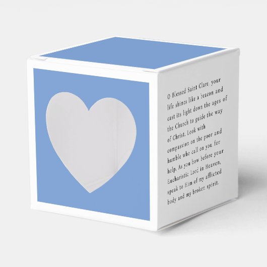 Saint Clare Assisi Kaart Bedankdoosjes (Voorkant Zijde)