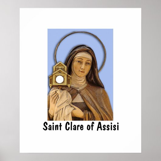 Saint Clare Assisi Poster (Voorkant)