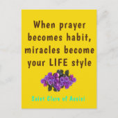Saint Clare Assisi Poster Briefkaart (Voorkant)