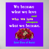 Saint Clare Assisi-Poster Poster (Voorkant)