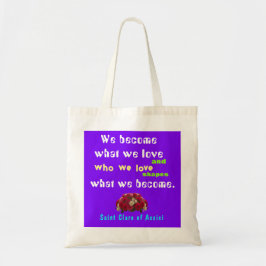 Saint Clare Assisi-Poster Tote Bag