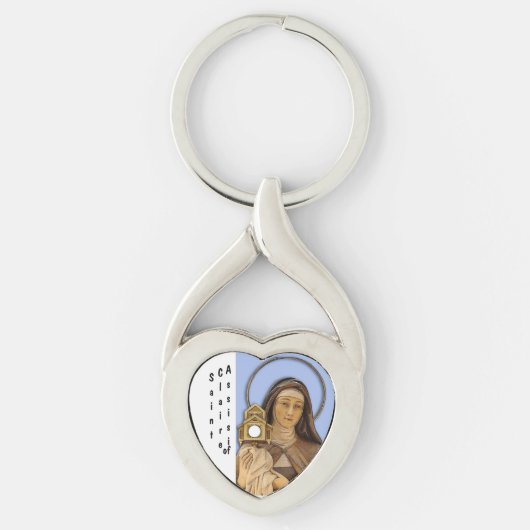Saint Clare Assisi Sleutelhanger (Voorkant)
