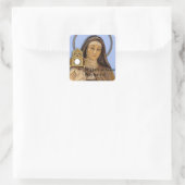 Saint Clare Assisi Vierkante Sticker (Tas)